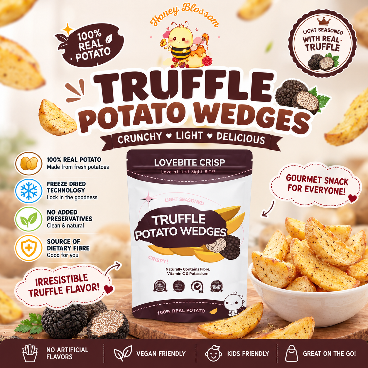 3CF7622A-2FAC-48C4-8702-18A05D988477 Truffle Potato Wedges - Image 1